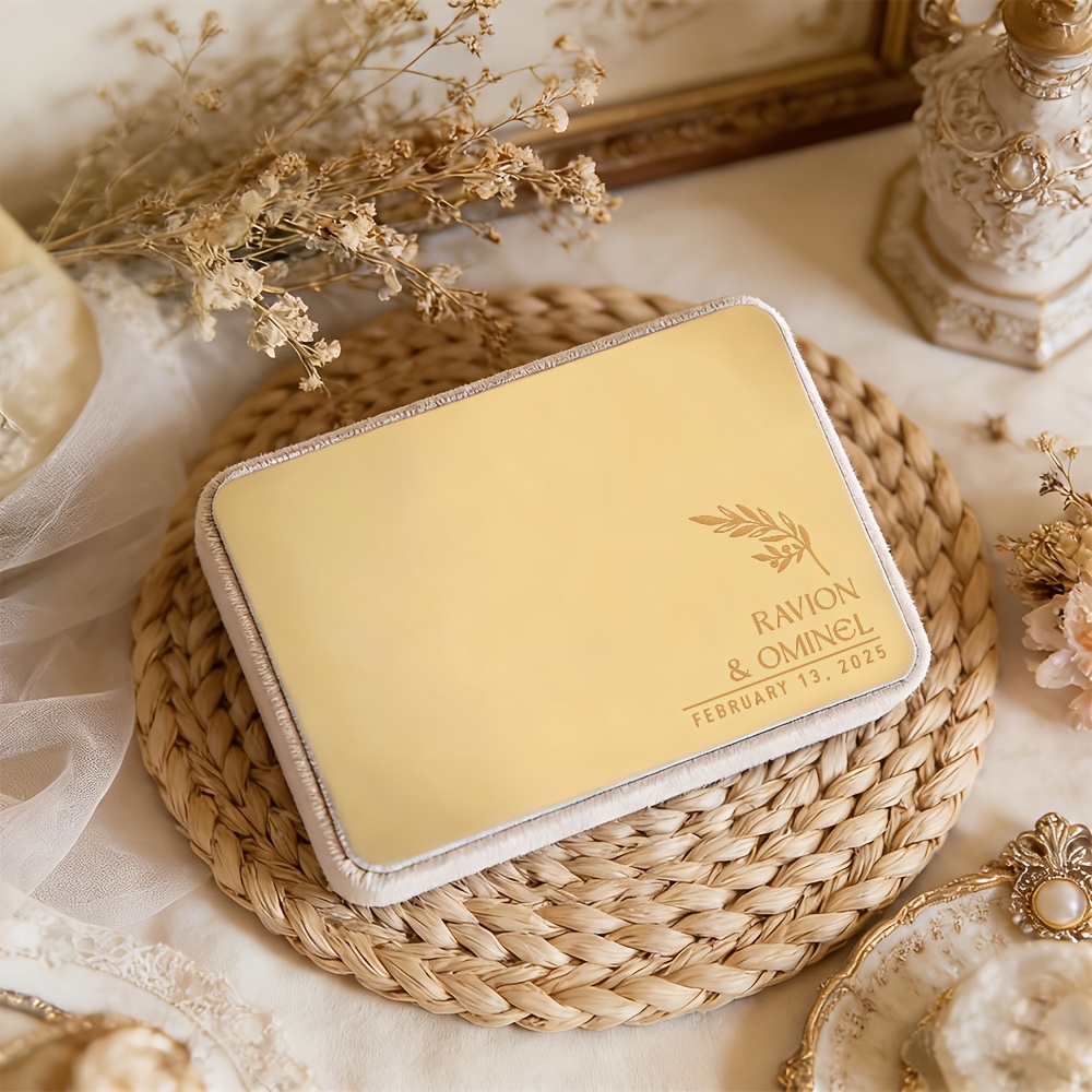 Laser Engraved Personalized Necklace Box with Custom Name